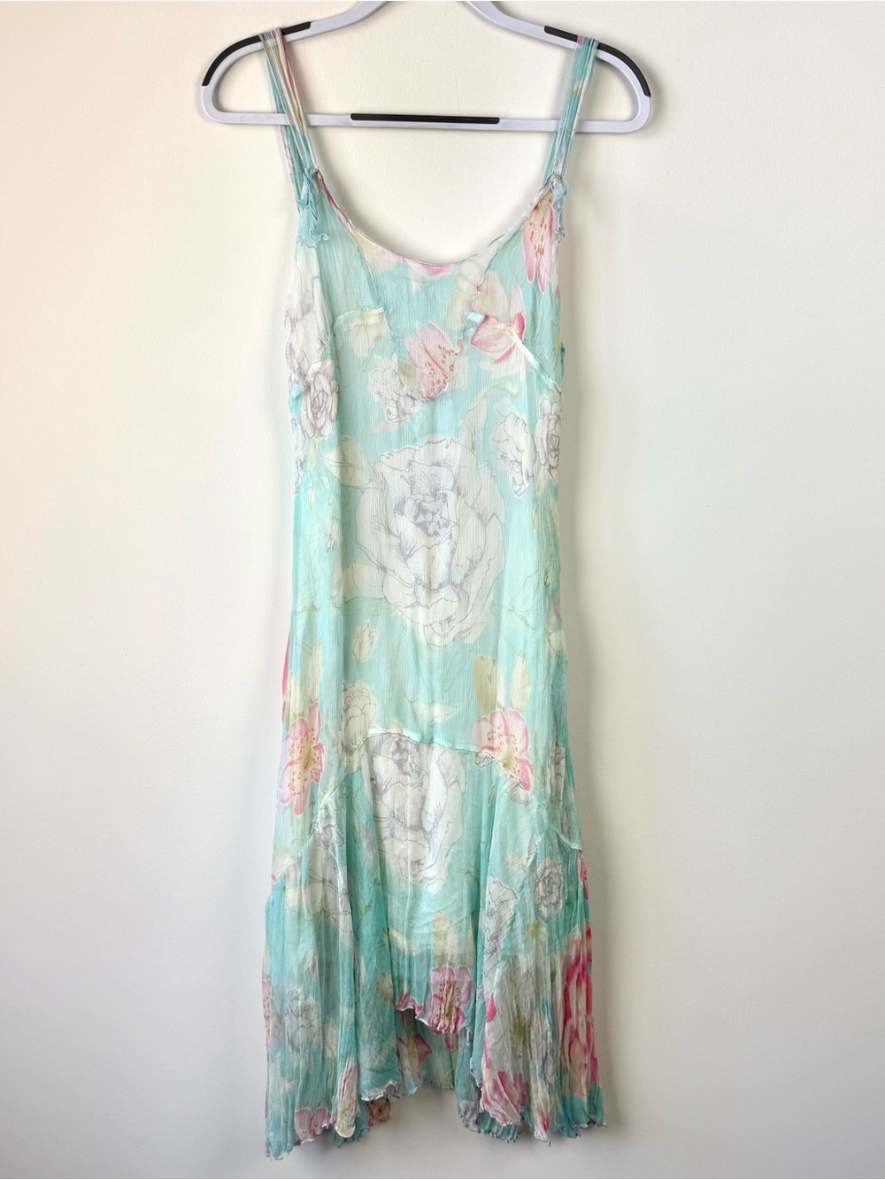 NWT Rangoon 100% Silk Floral Midi Dress